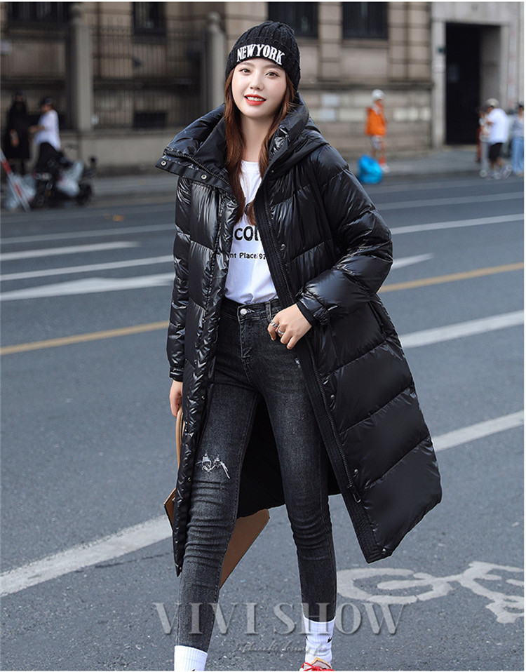レディース ダウンジャケット ダウンコート ロング フード付き ダウン