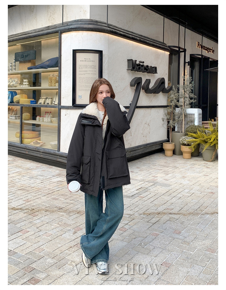 裏ボア ジャケット レディース ジャンバー フード付き アウター 冬服