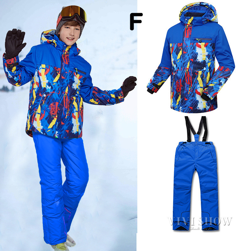 キッズ スノーウェア 男女兼用 スノーボードウェア スキーウェア 上下