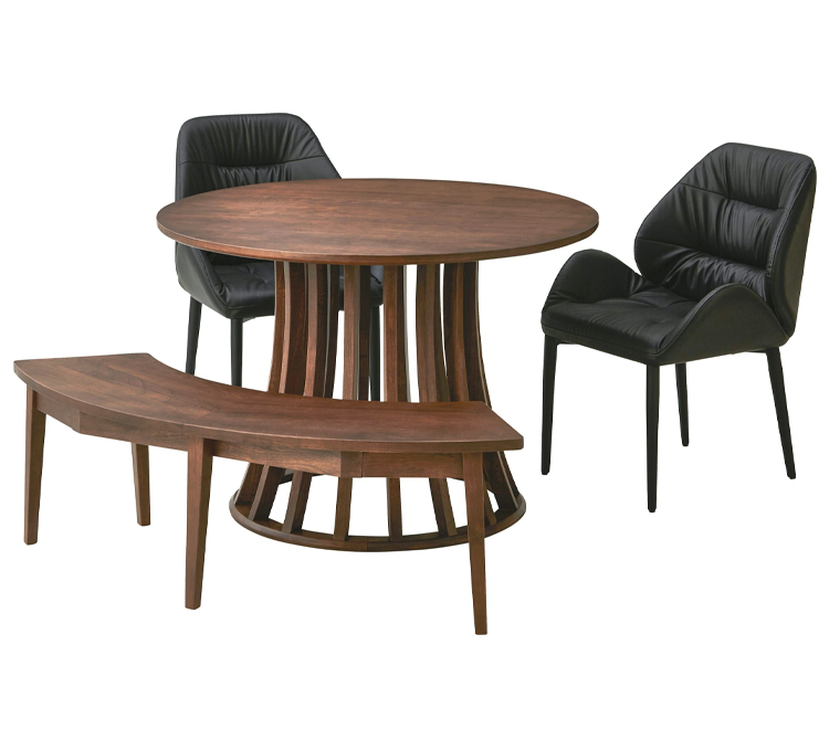 ダイニングテーブル 丸テーブル 円形 直径105cm 4人掛け 4人用 木製