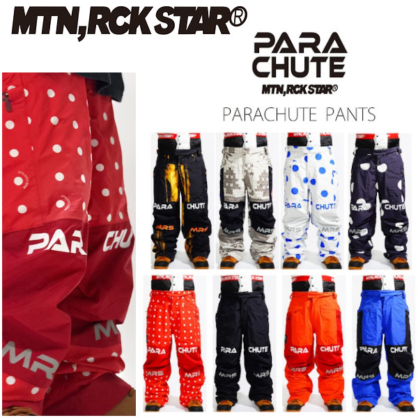 26-27 MTN ROCK STAR マウンテンロックスター PARACHUTE PANTS