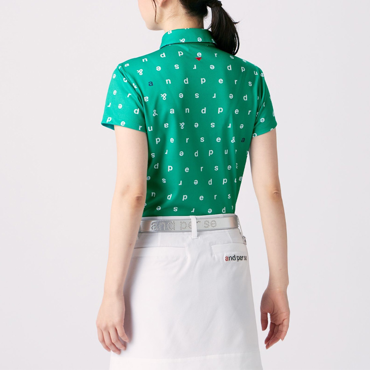 and per se（アンパスィ） 半袖 ポロシャツ レディース ゴルフウェア