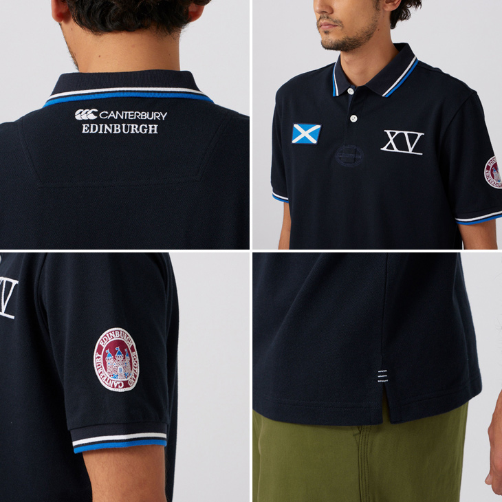カンタベリー 半袖 ポロシャツ メンズ canterbury ラグビー ラガー