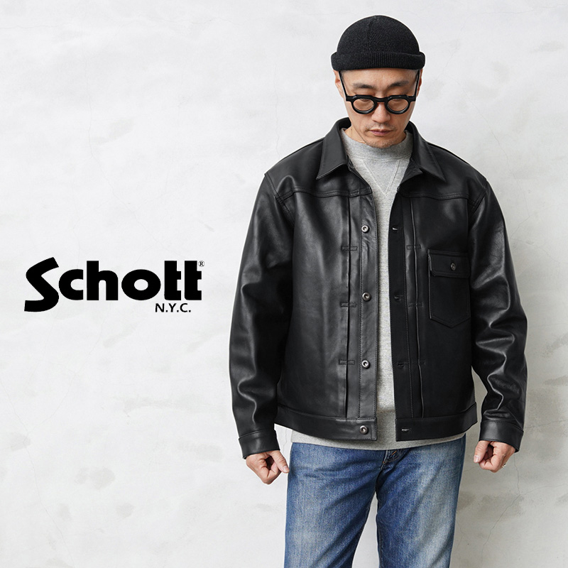 Schott N.Y.C（ショット） Schott SHEEP LEATHER 1st T-BACK