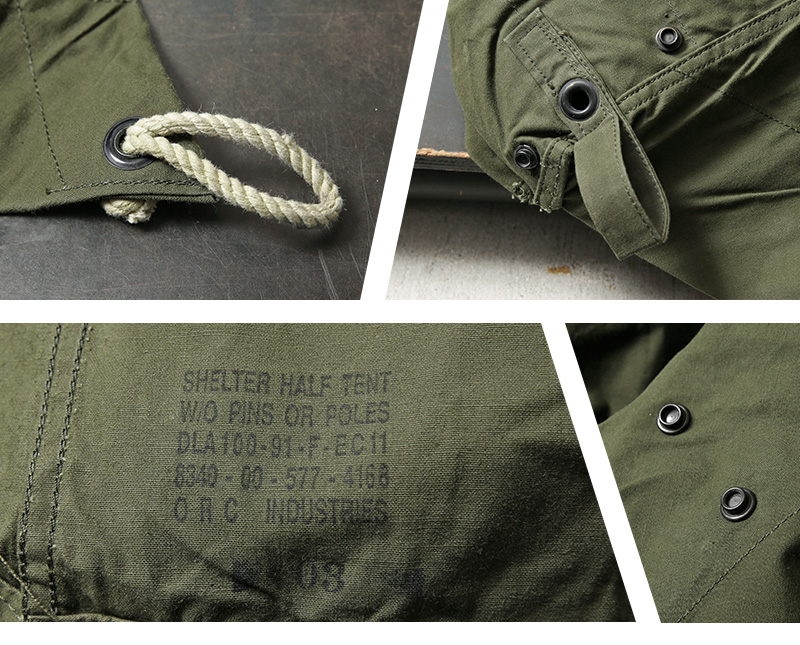 MILITARY（ミリタリー） 実物 USED 米軍 テントシェルター ハーフ