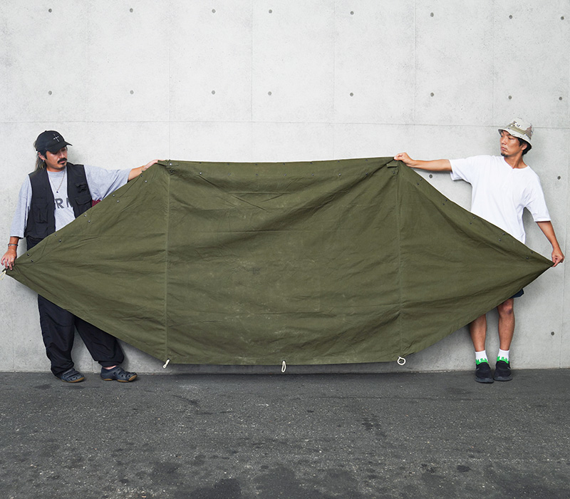 MILITARY（ミリタリー） 実物 USED 米軍 テントシェルター ハーフ