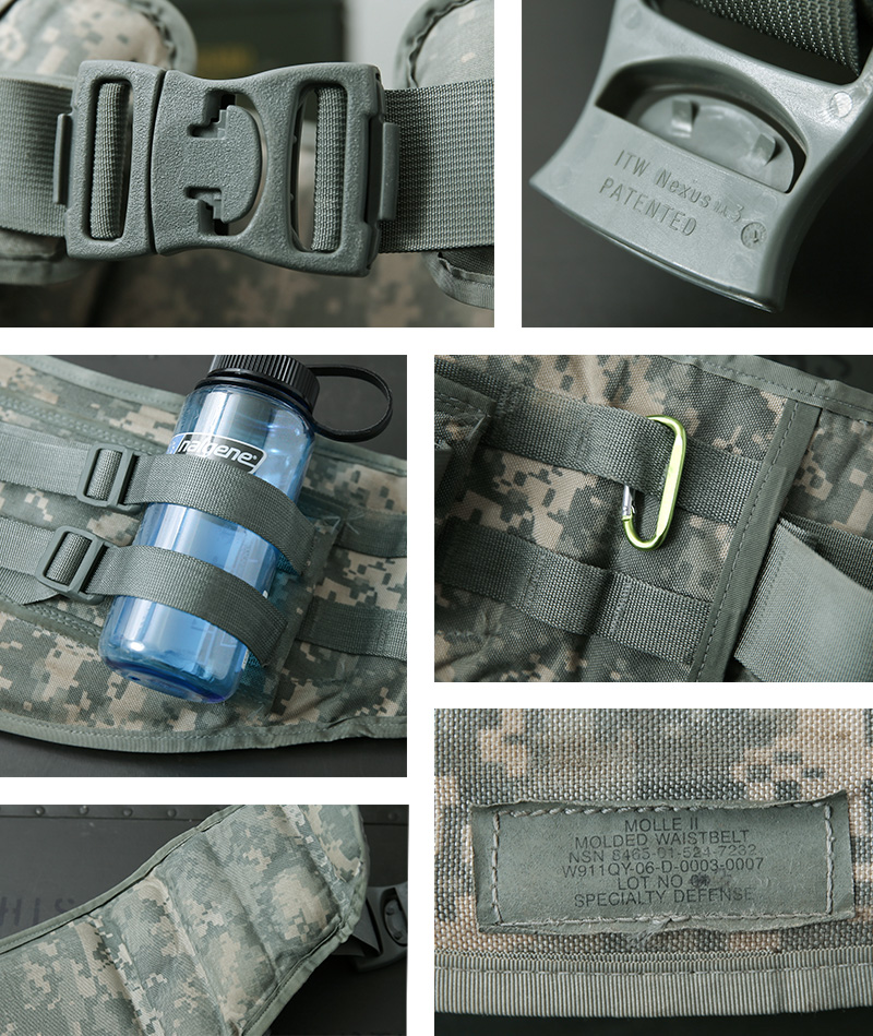 MILITARY（ミリタリー） 実物 USED 米軍 MOLLE II ウエストベルト UCP