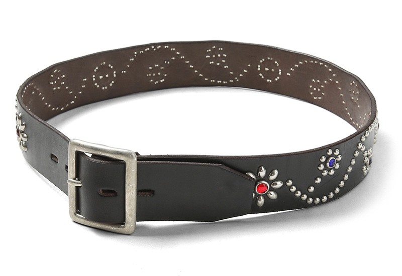 HTC エイチティーシー #24 FLOWER 1.75”カウレザー スタッズベルト