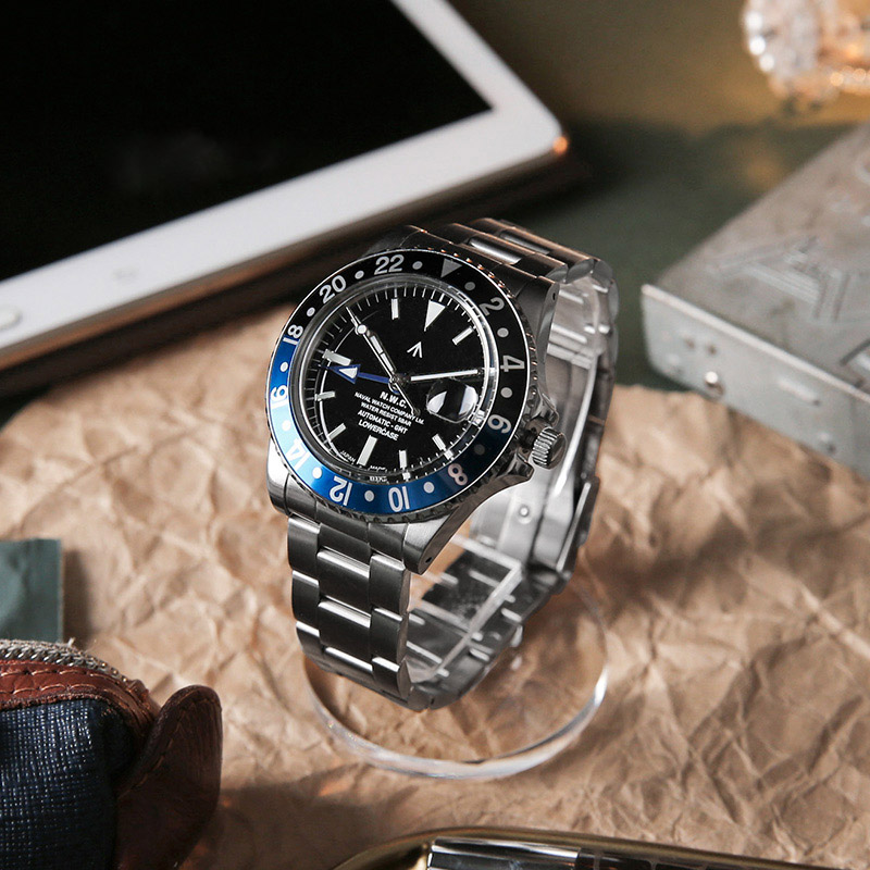 NAVAL WATCH（ナバルウォッチ） Produced By LOWERCASE GMT 3連メタル