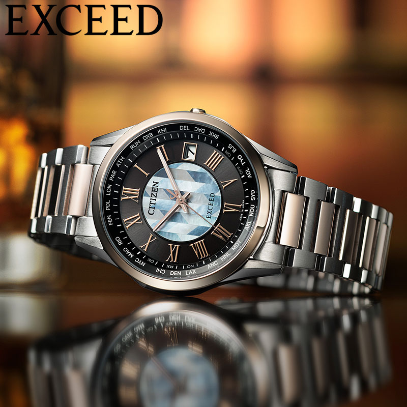 シチズン 腕時計 CITIZEN 時計 EXCEED エクシード メンズ ブラック