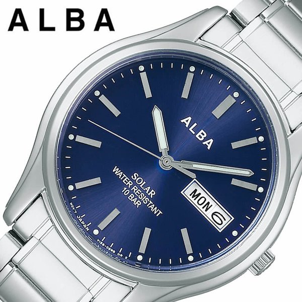 ALBA（SEIKO） セイコー アルバ ソーラー 時計 電池交換不要 SEIKO