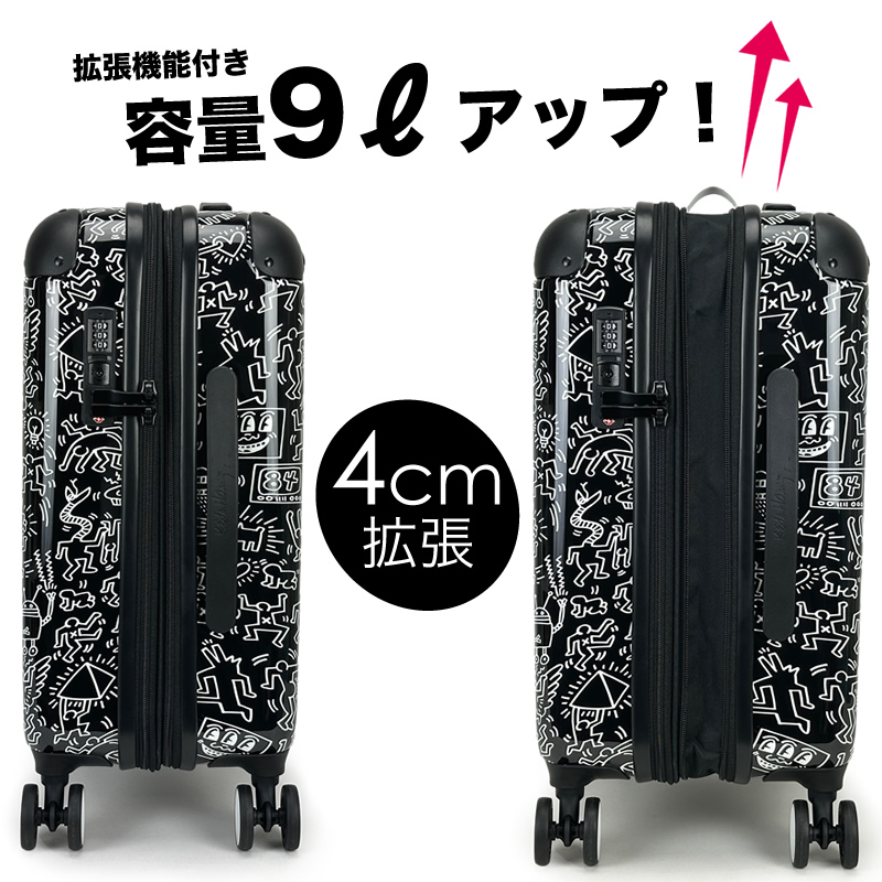 スーツケース 軽量 拡張 Lサイズ かわいい メンズ レディース キース