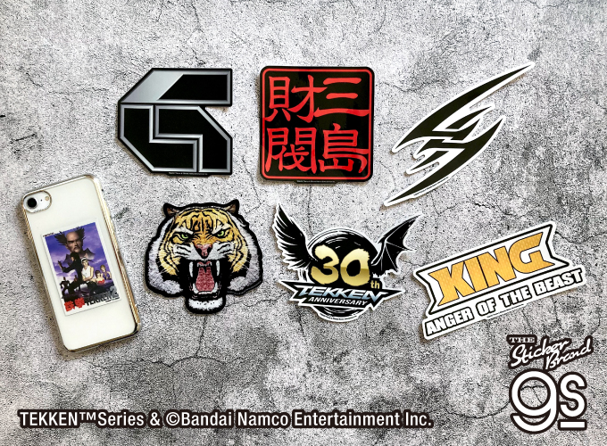 鉄拳ビッグサイズステッカーシリーズ 30周年ロゴ TEKKEN ロゴ