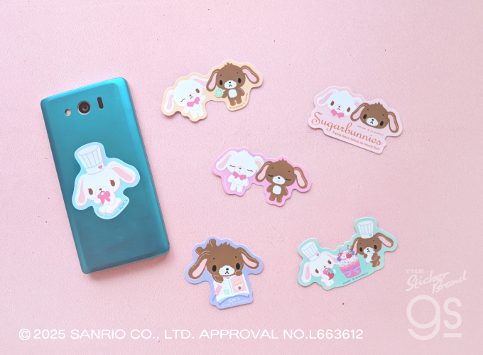 6種セット シュガーバニーズ ダイカットミニステッカー サンリオ