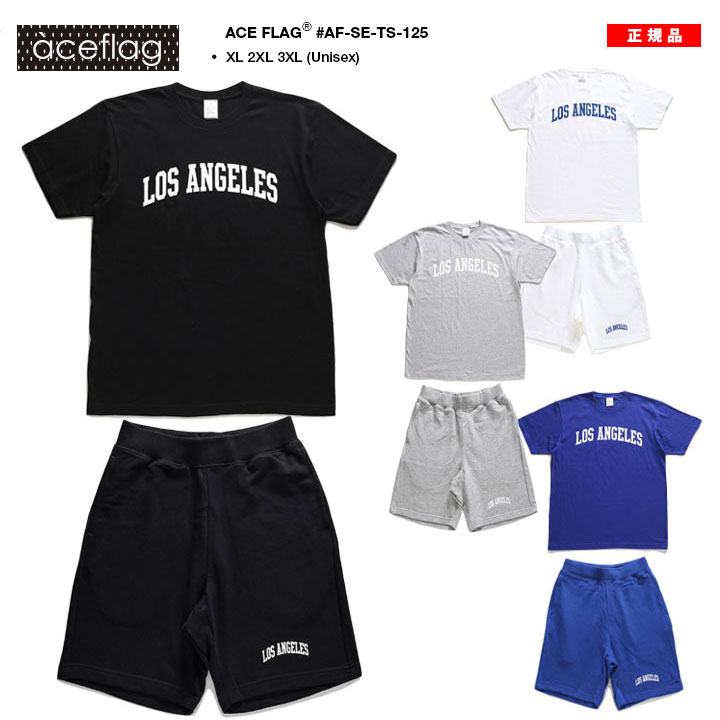 ACEFLAG（エースフラッグ） 上下セット 半袖 ブランド Tシャツ LA