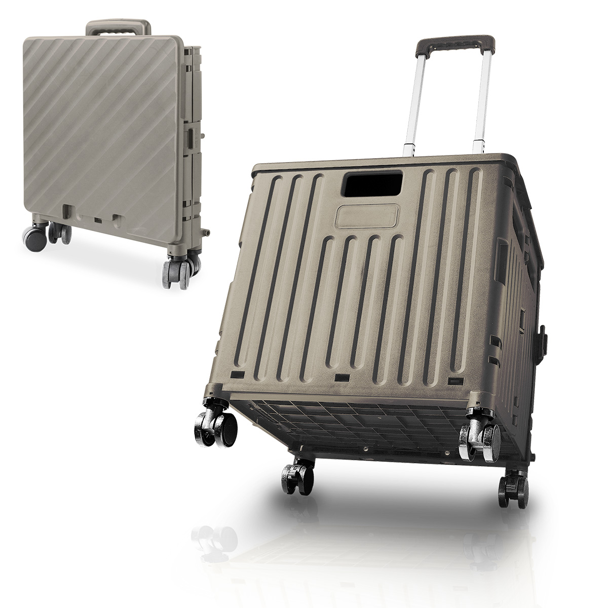 MERMONT キャリーカート 折りたたみ ショッピングカート 4輪 買い物