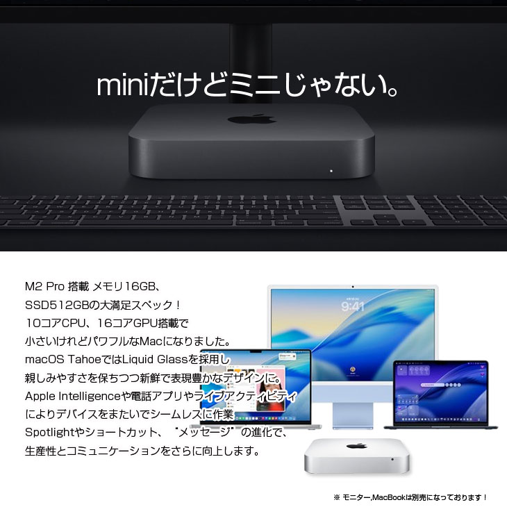 Mac mini Apple MNH73J/A A2686 M2 Pro 2023 小型デスク 選べるOS