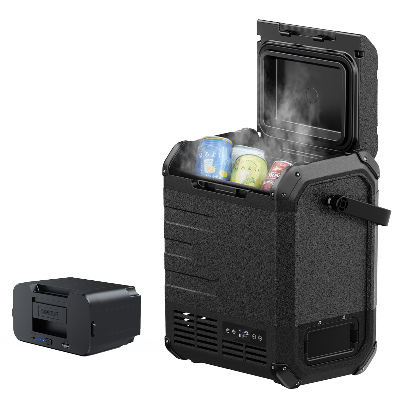 EENOUR 車載冷蔵庫 ポータブル冷蔵庫 10L バッテリーセット バッテリー