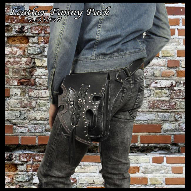 本革 レザーショルダーバッグ ウエストバッグ ヒップバッグ 2WAY