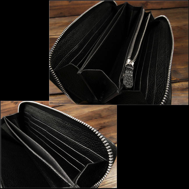 スティングレイ／エイ革 ガルーシャ 長財布 ラウンドファスナー 革財布