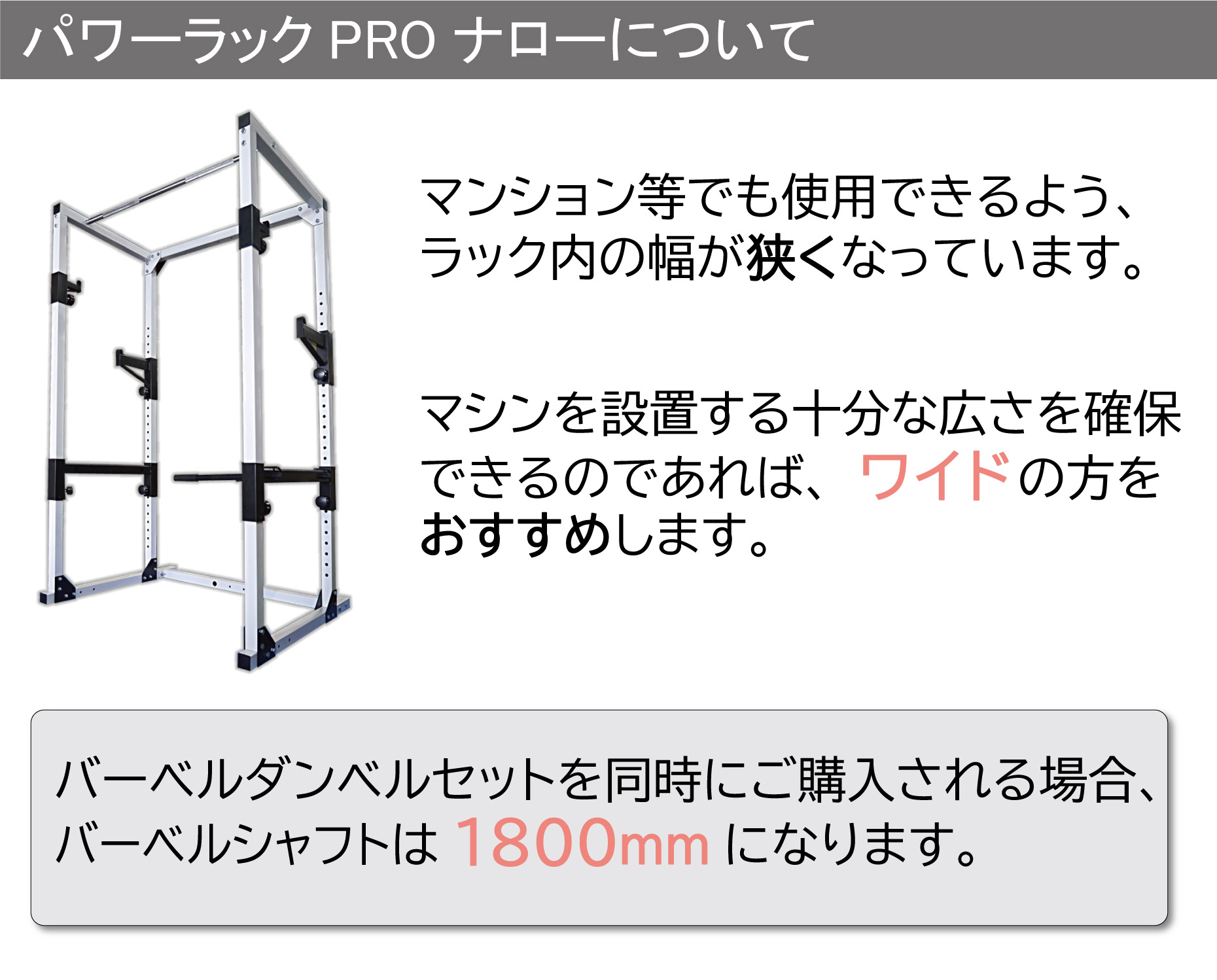 WILD FIT（ワイルドフィット） パワーラック PRO ナロー / コンパクト