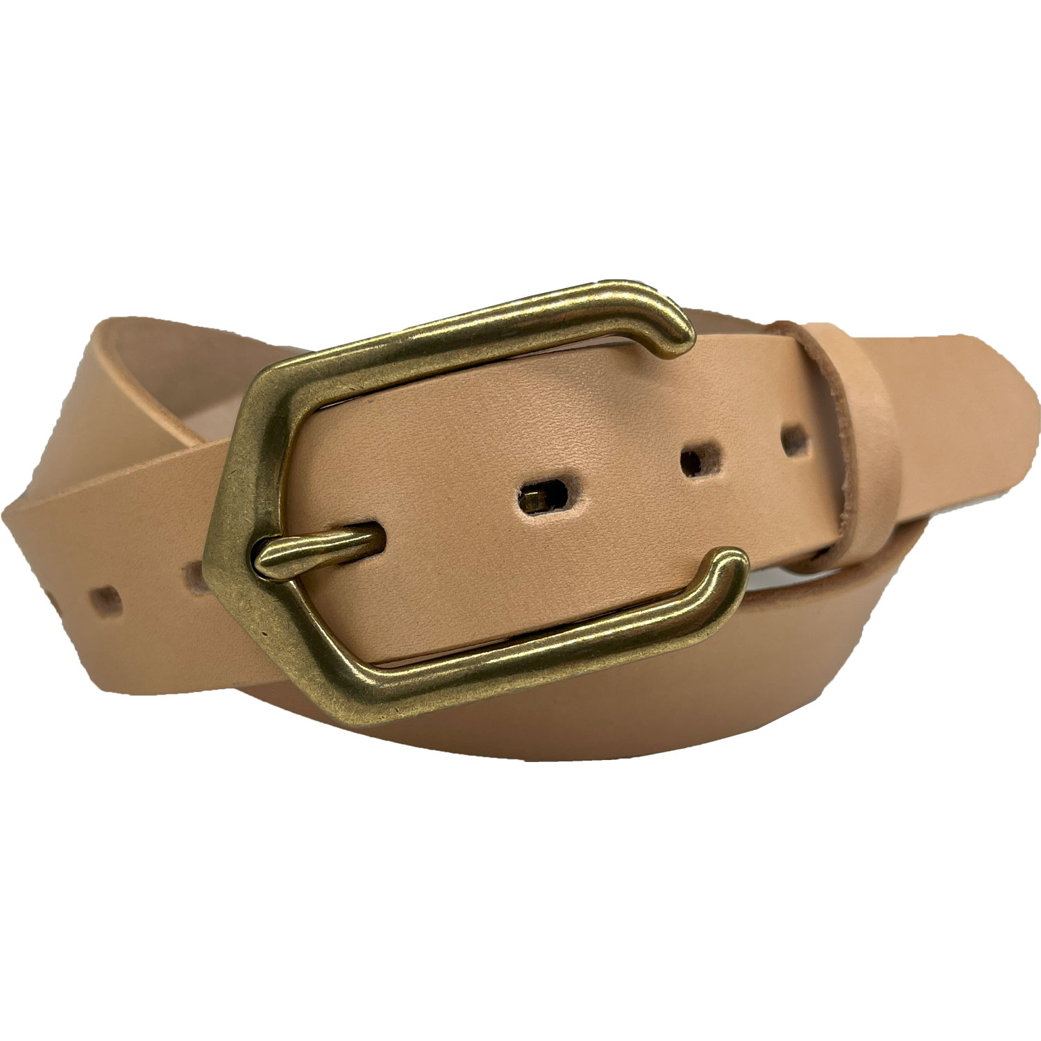 ベルト 栃木レザー メンズ 本革 真鍮 バックル 真鍮ベルト 35mm L