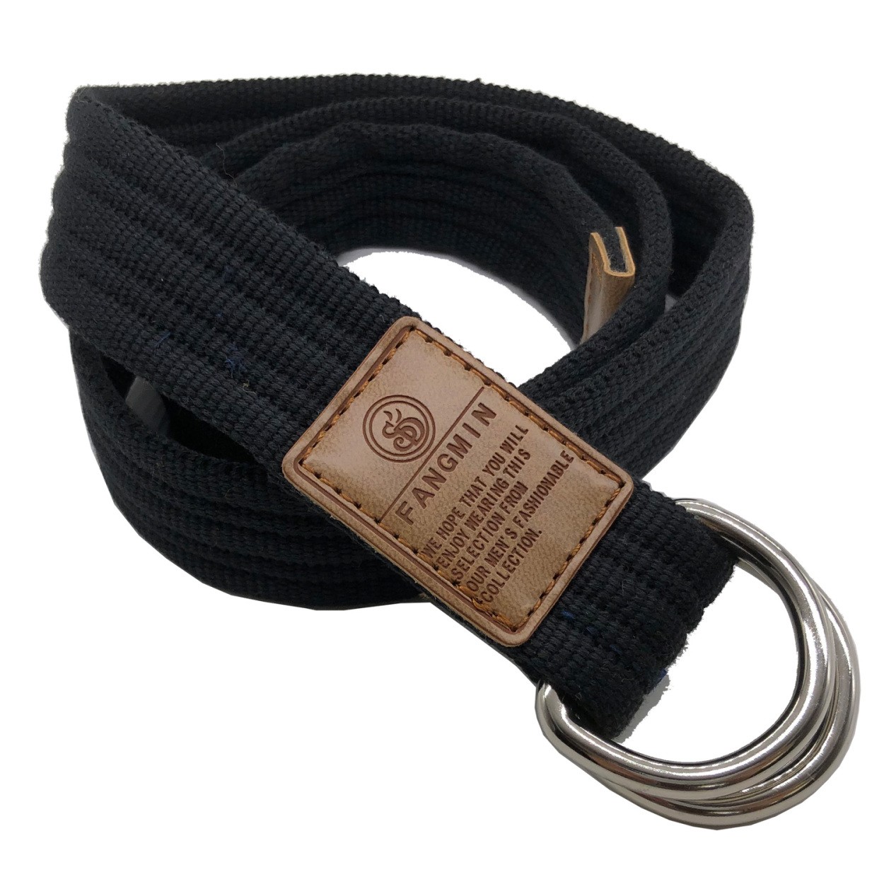 Wリング ベルト メンズ カジュアル ダブルリングベルト シンプル 12