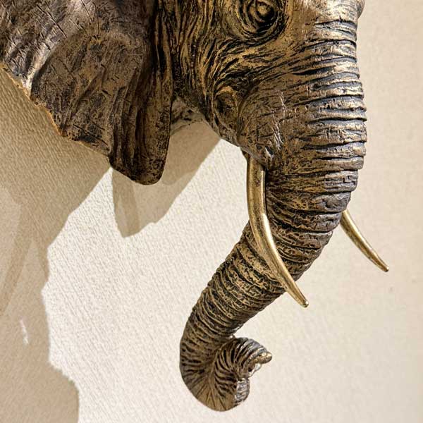 ゾウの壁掛け 象 エレファント ぞうの壁掛け elephant アニマルヘッド