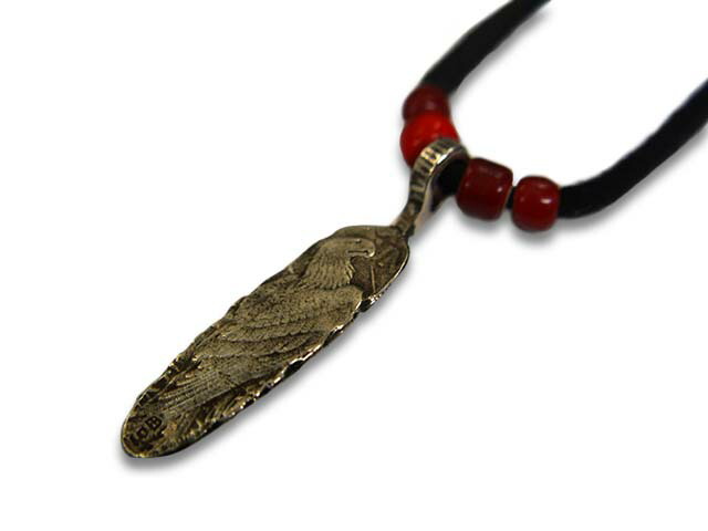 CHOOKE/チョーク】「Silver Dollar Feather Pendant Top”Straight