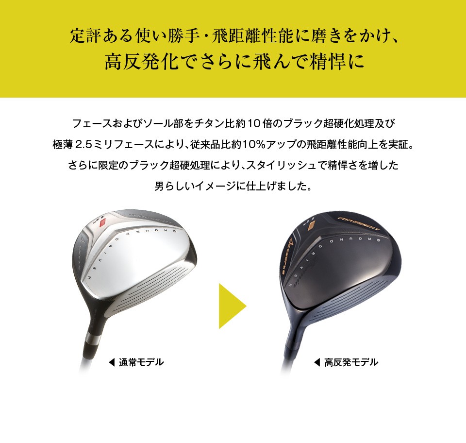 フォーサイト 選べるお得な2本セット｜飛距離アップ高反発ドライバー