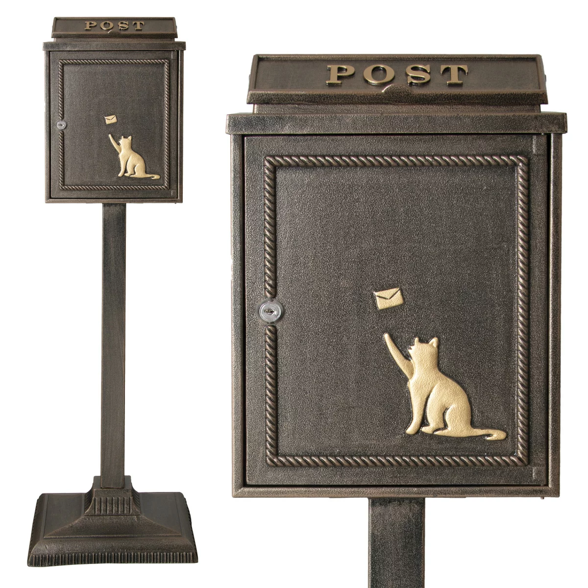 期間限定P10倍25日23:59迄) (レビュー特典付) 5年保証 カバポスト 猫の