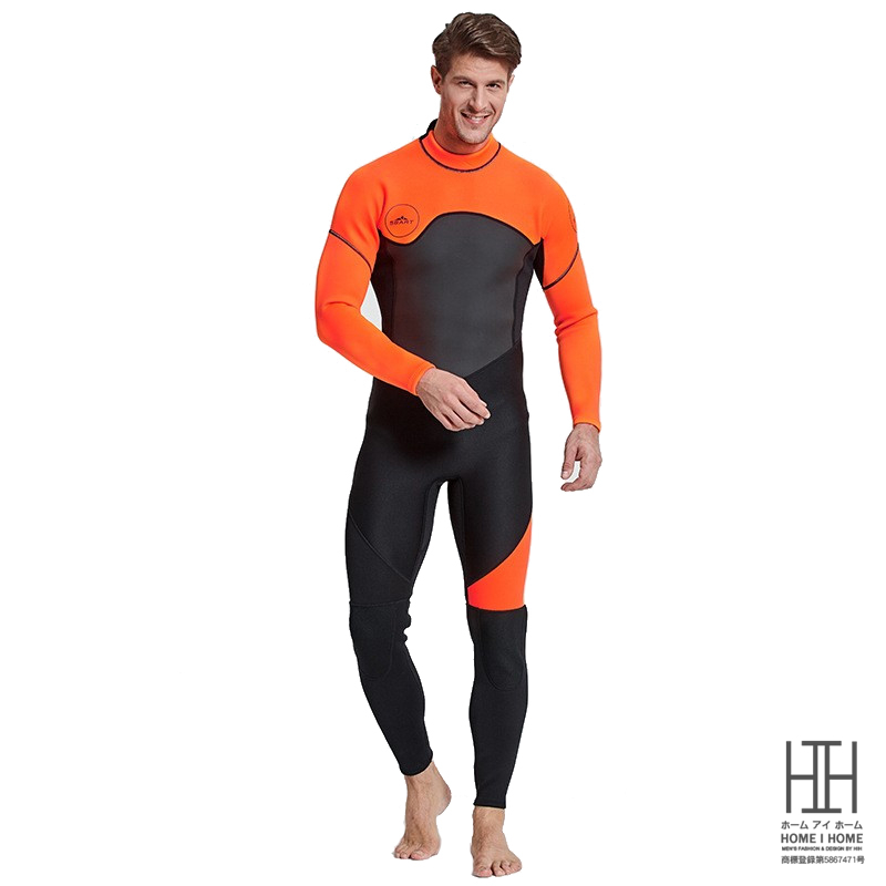 ホームアイホーム フルスーツ ウェットスーツ メンズ カラー配色