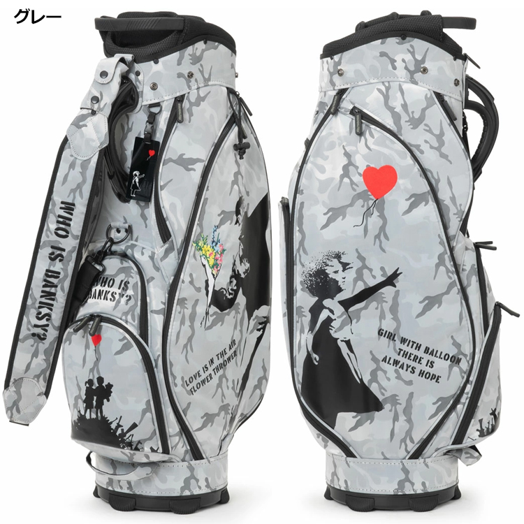 バンクシー カート キャディバッグ BACB-04 【Banksy】迷彩柄【グレー