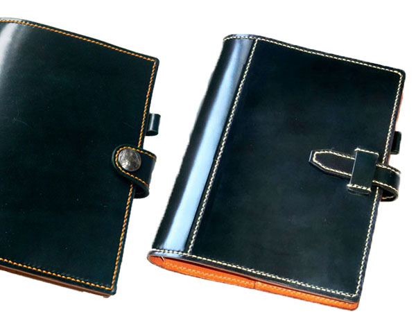 シェルコードバン システム手帳 A5 サイズ バインダー（内側牛革