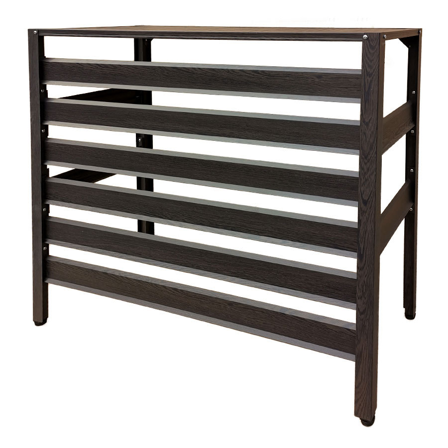 アルマックス（ALMAX） エアコン室外機カバー 大型 アルミ 木目調