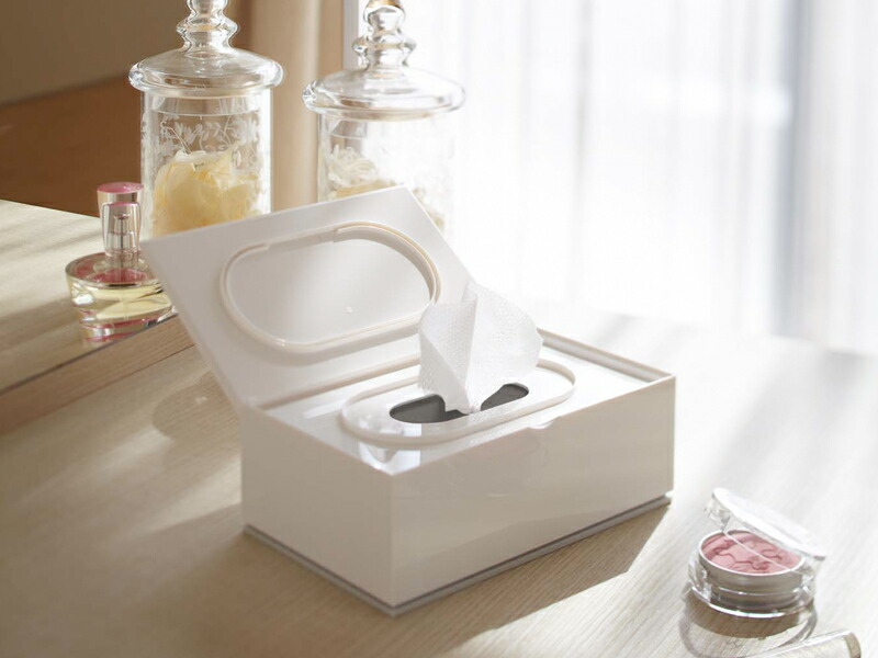 山崎実業 ウェットティッシュケース ヴェール Veil 7862 7863 白 黒