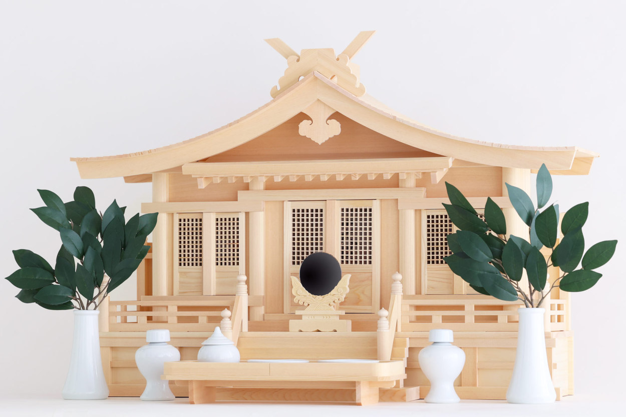 神棚 神具 仏具 やまこう 神棚セット 出雲 木曽桧の逸品 三社 大社造り