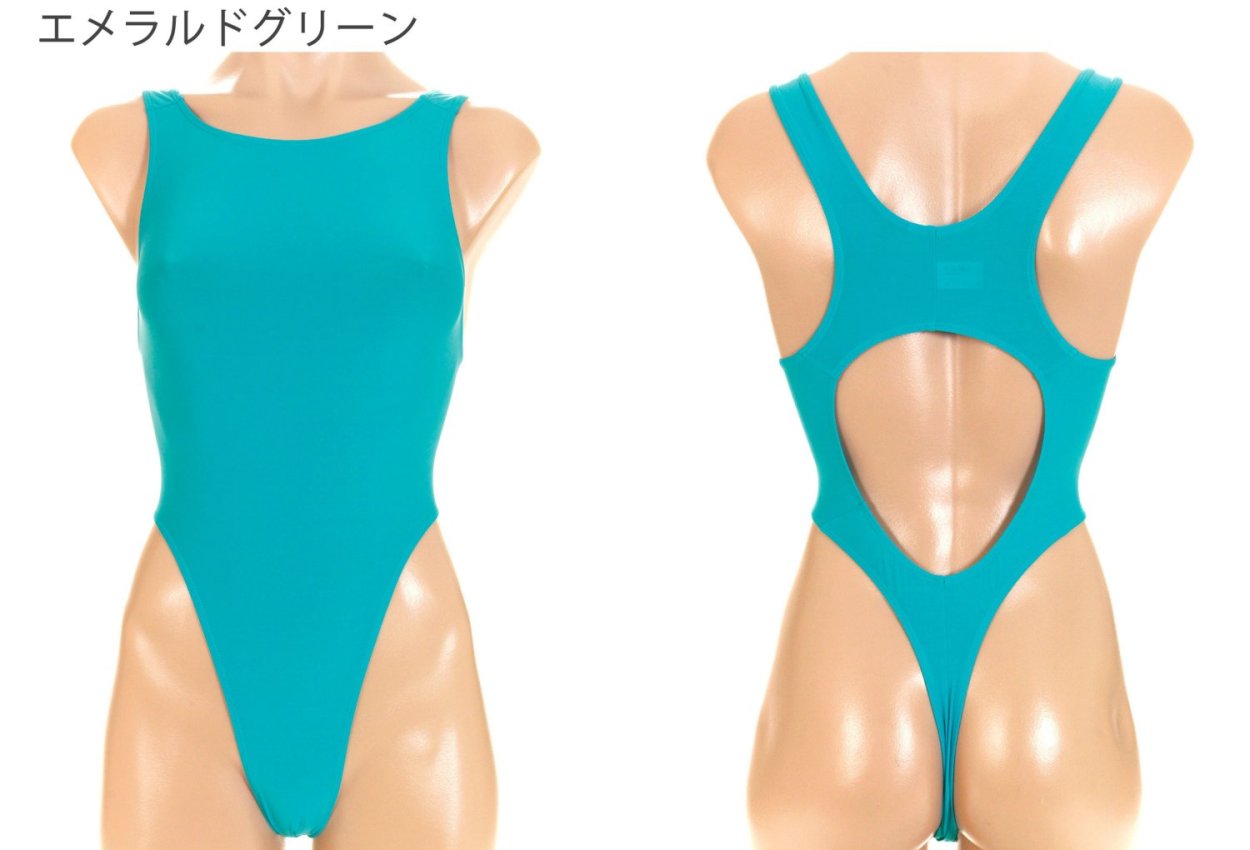Tバック 競泳タイプ レオタード スキン2WAY生地 ユニセックス : under