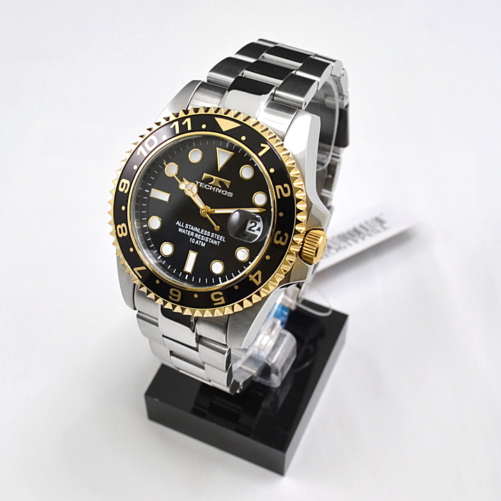 TECHNOS（テクノス） メンズ 腕時計 10気圧防水 TSM419GB ブラック