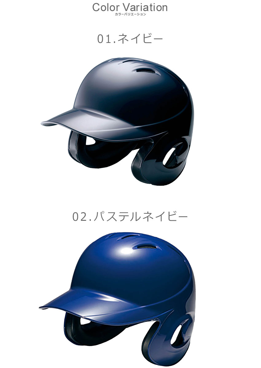 MIZUNO（ミズノ） 野球用品 軟式用ヘルメット（両耳付打者用） MIZUNO
