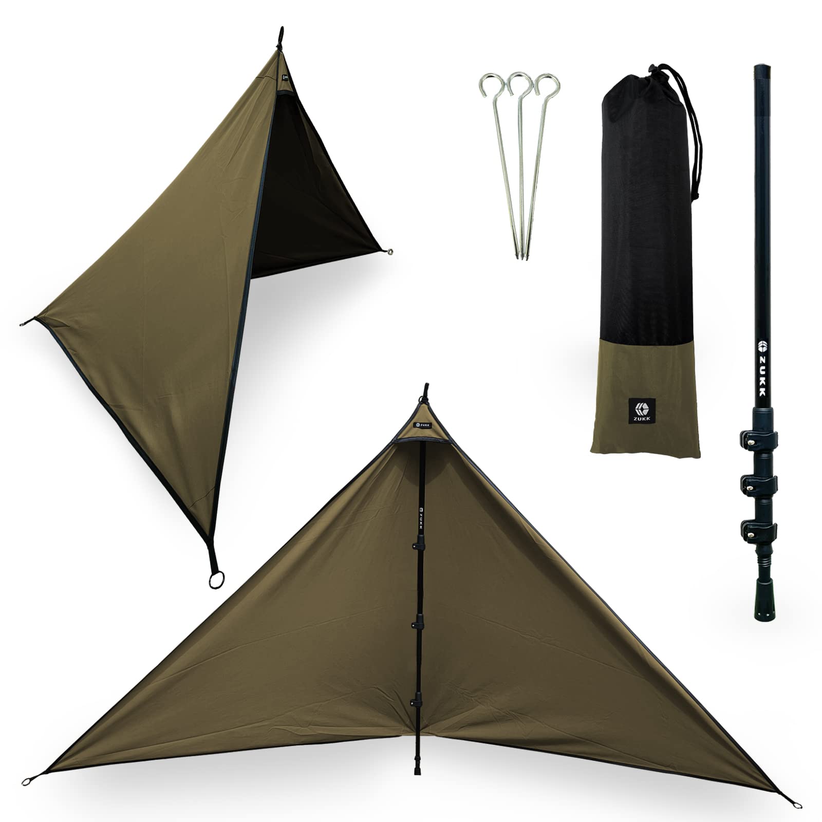 ZUKK ズック 公式 2WAY 陣幕 軽量 キャンプ TC 焚き火 リフレクター