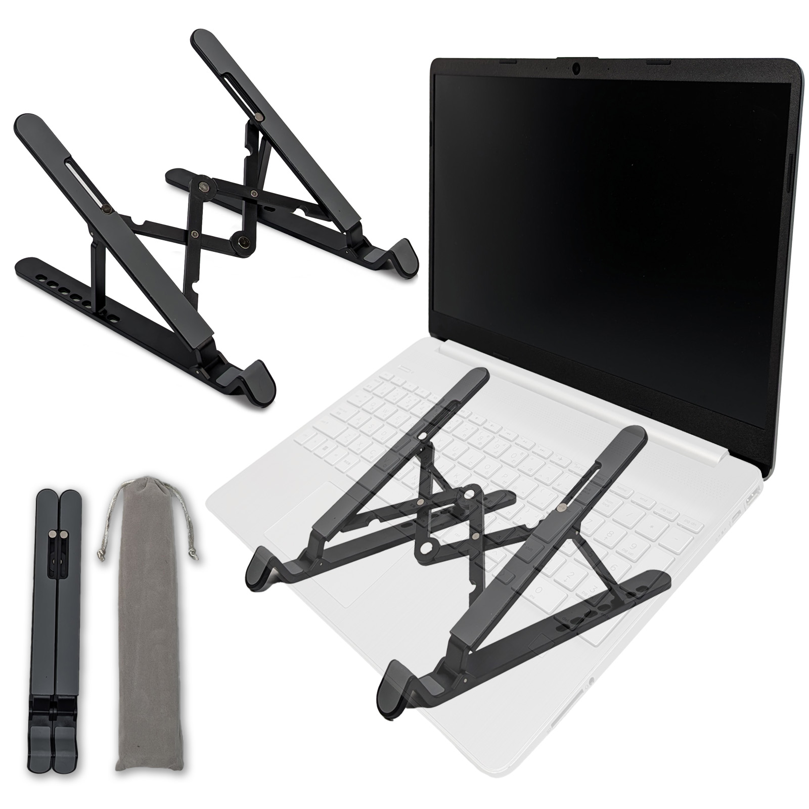 安定感UPモデル】 ノートパソコンスタンド 折りたたみ パソコン