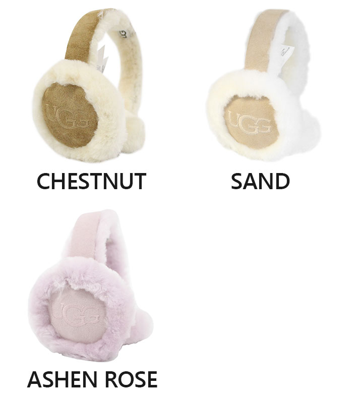 UGG（アグ） 並行輸入品 W SHEEPSKIN EMBROIDERY EARMUFF ウィメンズ