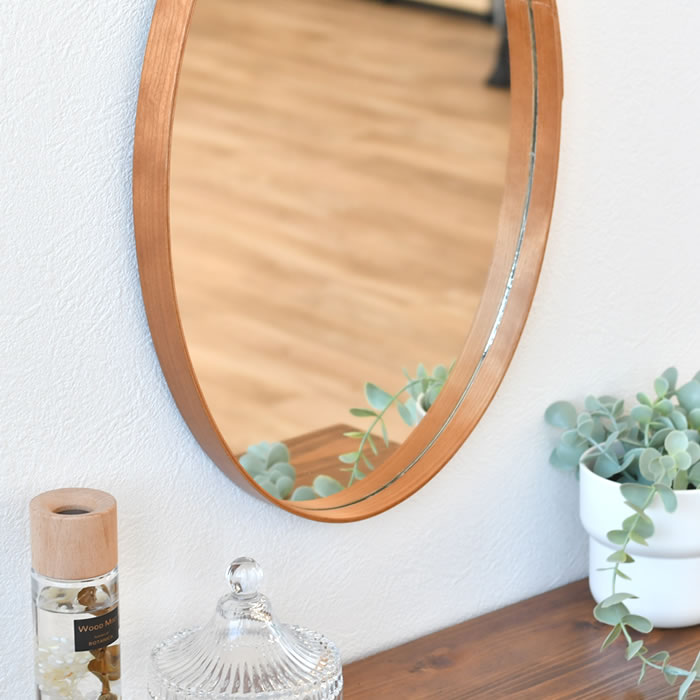 鏡 壁掛け おしゃれ ミラー アクシス シェーカー オーバルミラーL 北欧