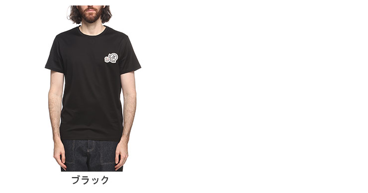 MONCLER（モンクレール） ダブルワッペン クルーネック 半袖 Tシャツ