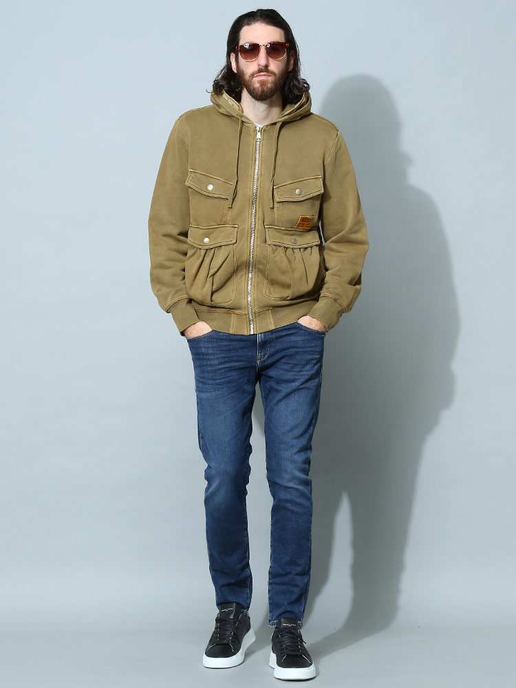 DIESEL（ディーゼル） メンズ 中綿ジャケット ブランド アウター