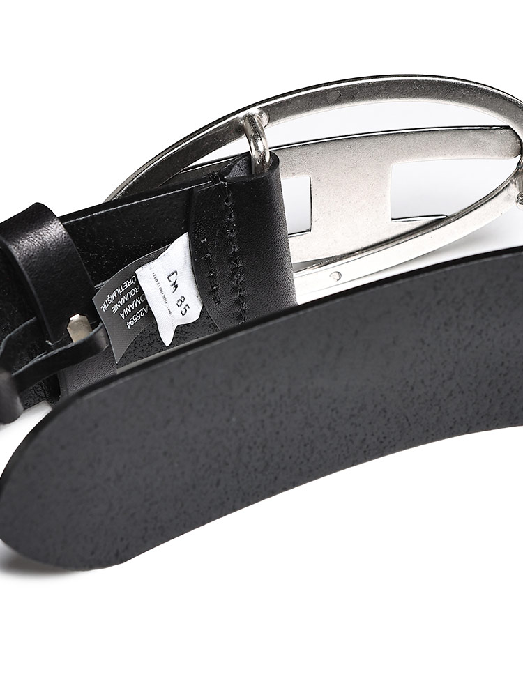 DIESEL（ディーゼル） プルアップレザー Dロゴ バックル留め ベルト