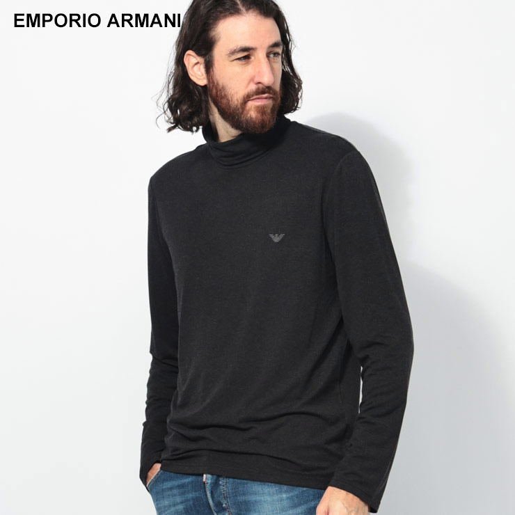 EMPORIO ARMANI エンポリオアルマーニ ウールライク ハイネック 長袖 T