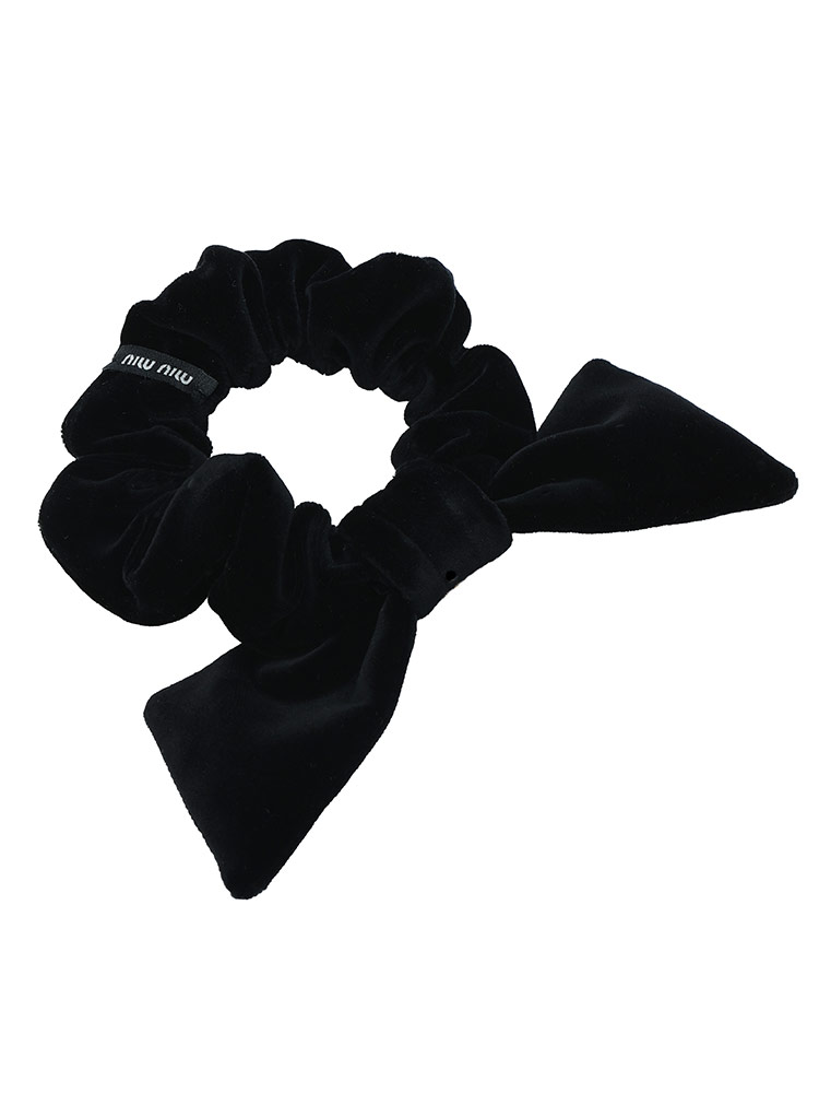 miu miu（ミュウミュウ） シュシュ レディース ロゴ ベルベット