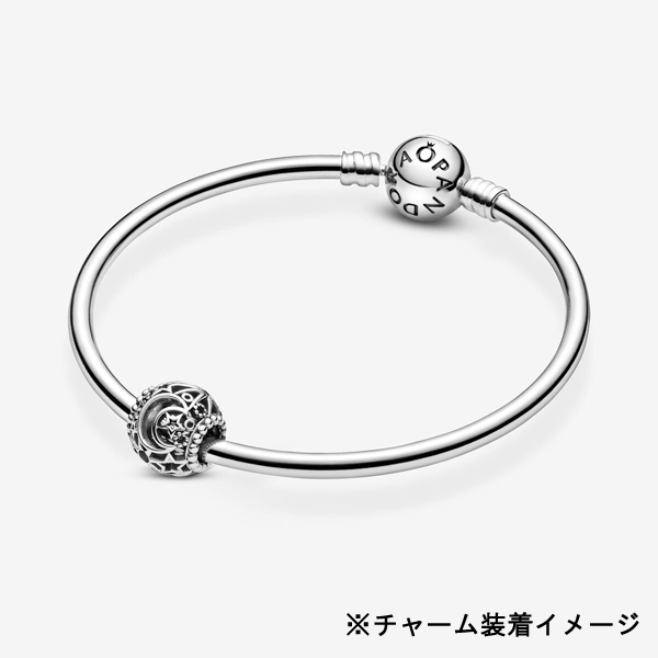 パンドラ チャーム ブレスレット レディース シルバー 星 ワンポイント